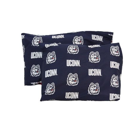 FIXTURESFIRST Connecticut Huskies Pillowcase Pair FI209340